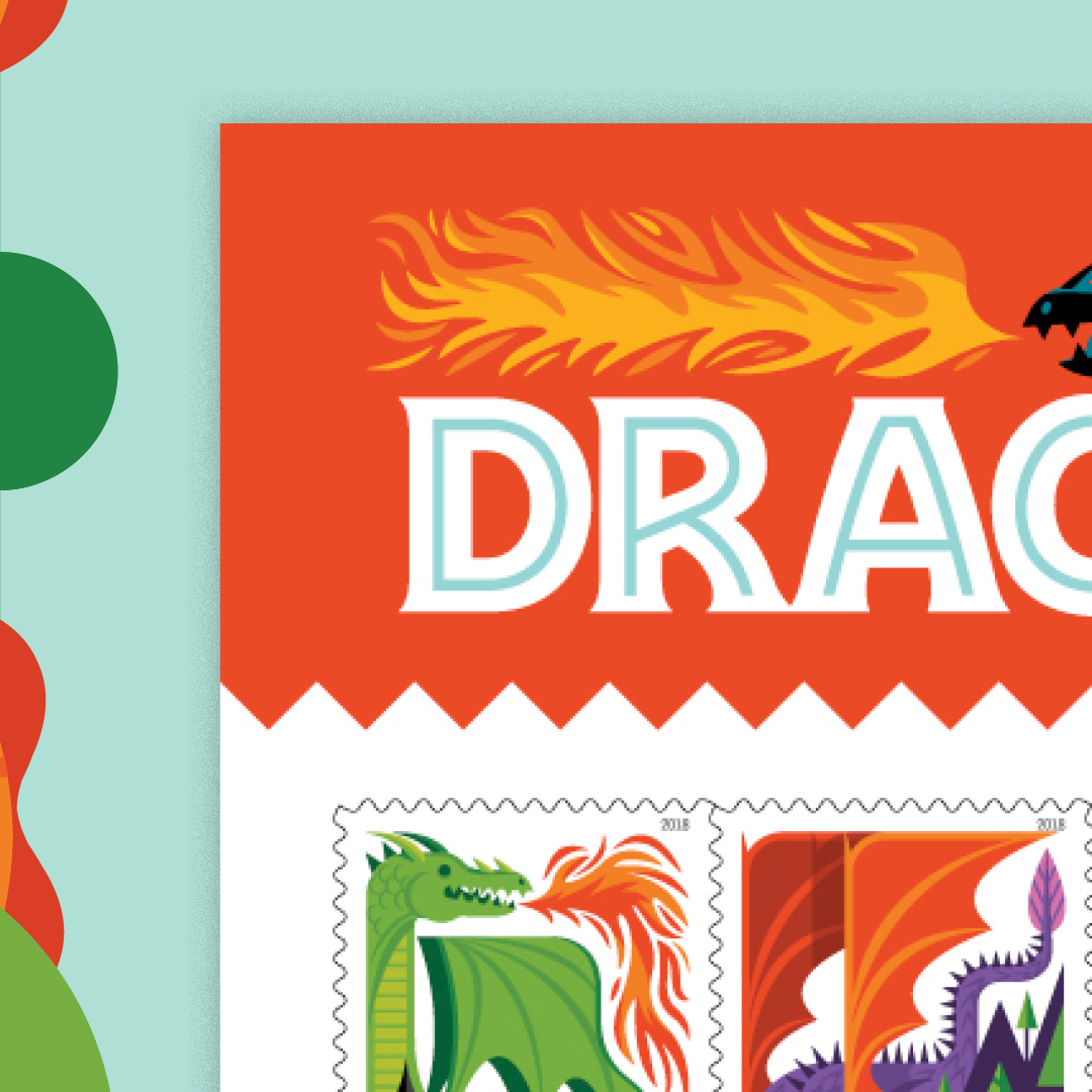Dragons stamps