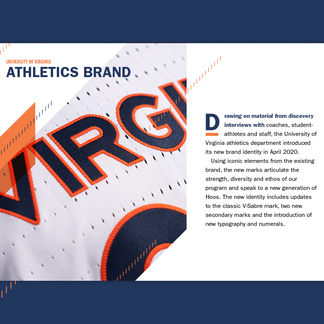 UVA Athletics brand guidebook design