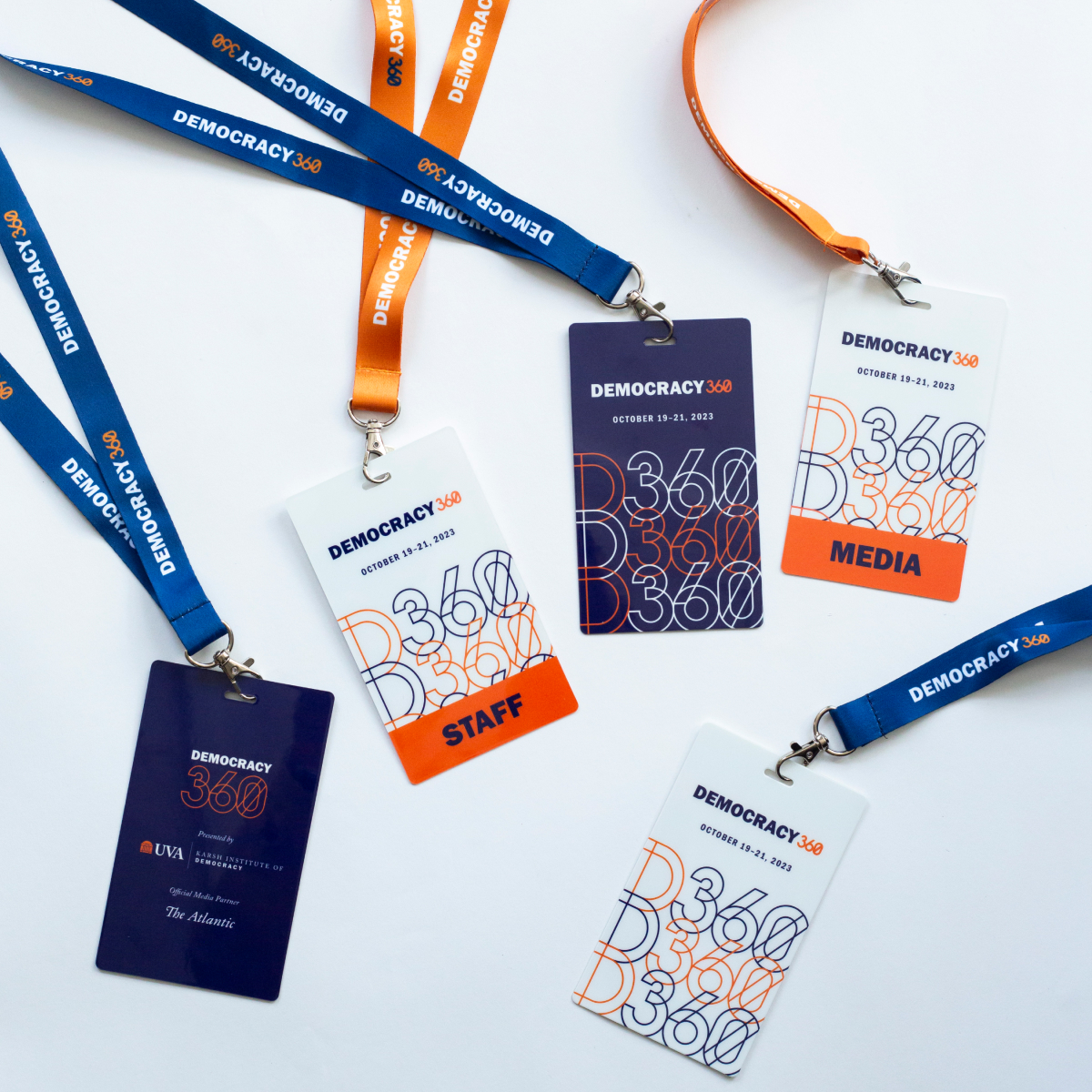 Lanyards and badges for conference