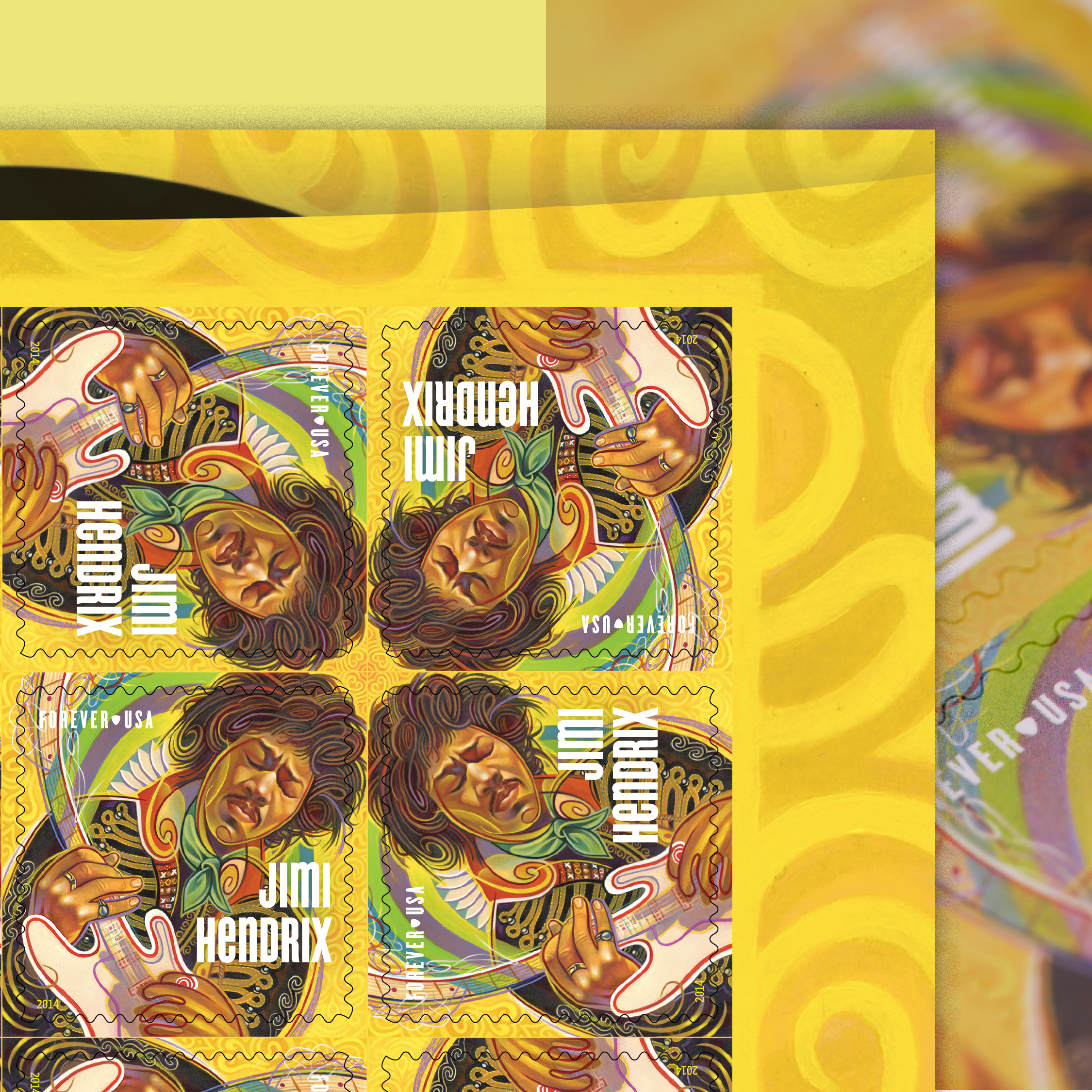 Jimi Hendrix stamp