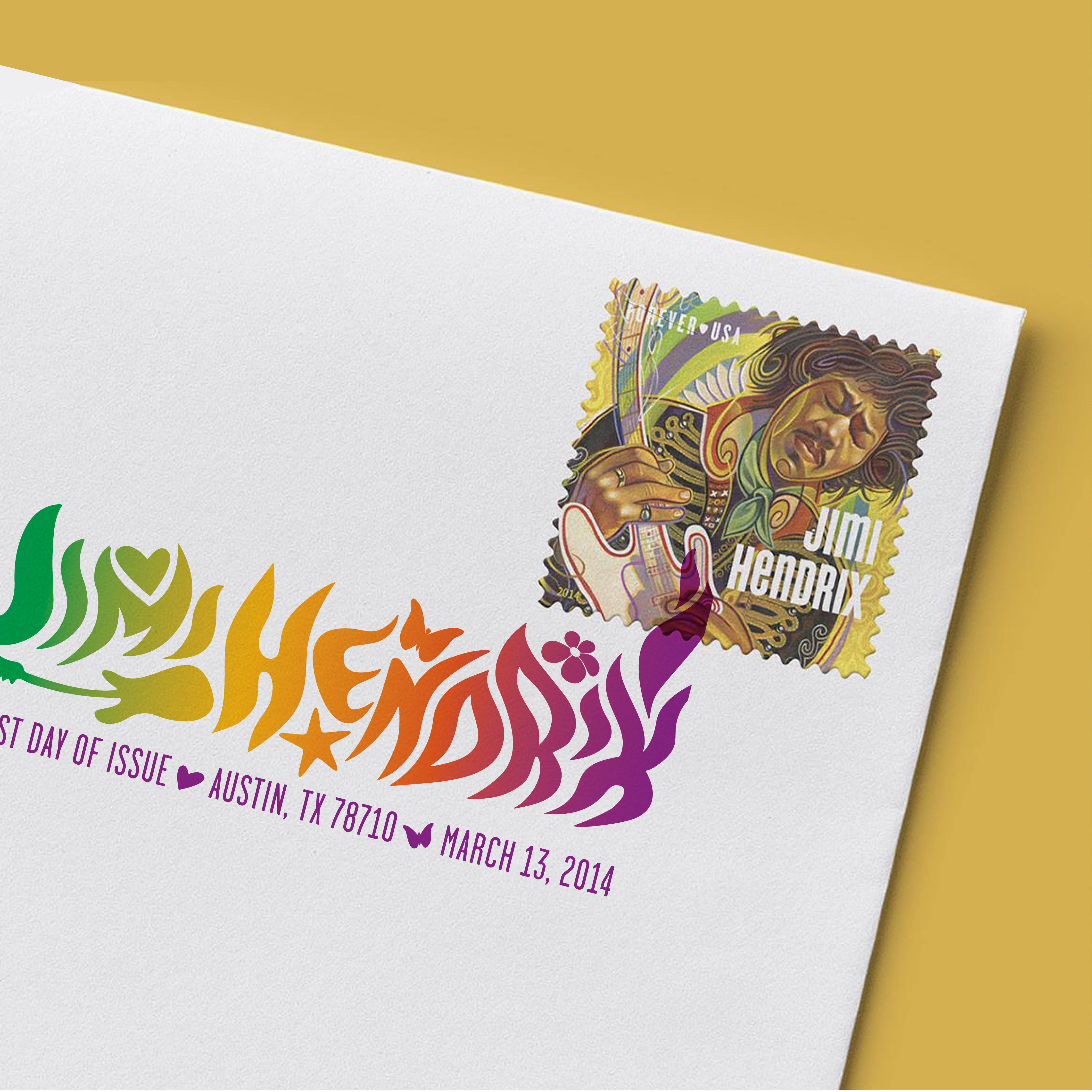 Jimi Hendrix stamp