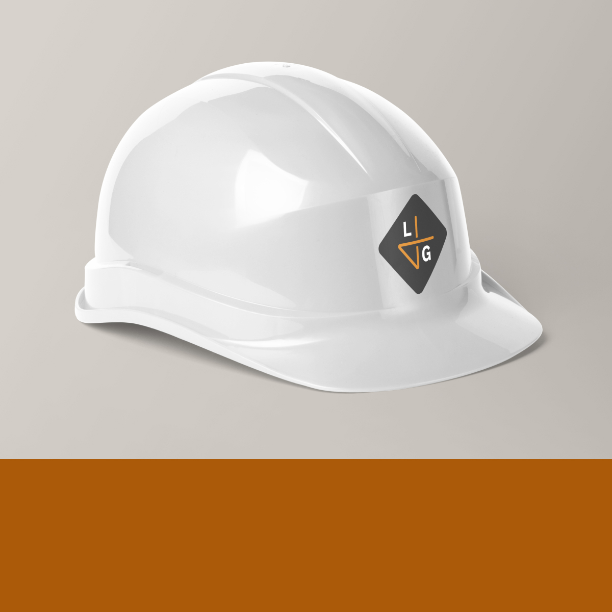 Hard hat with logo