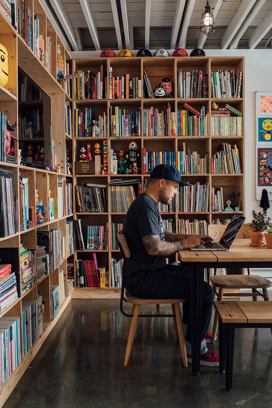 Don Clark at his desk