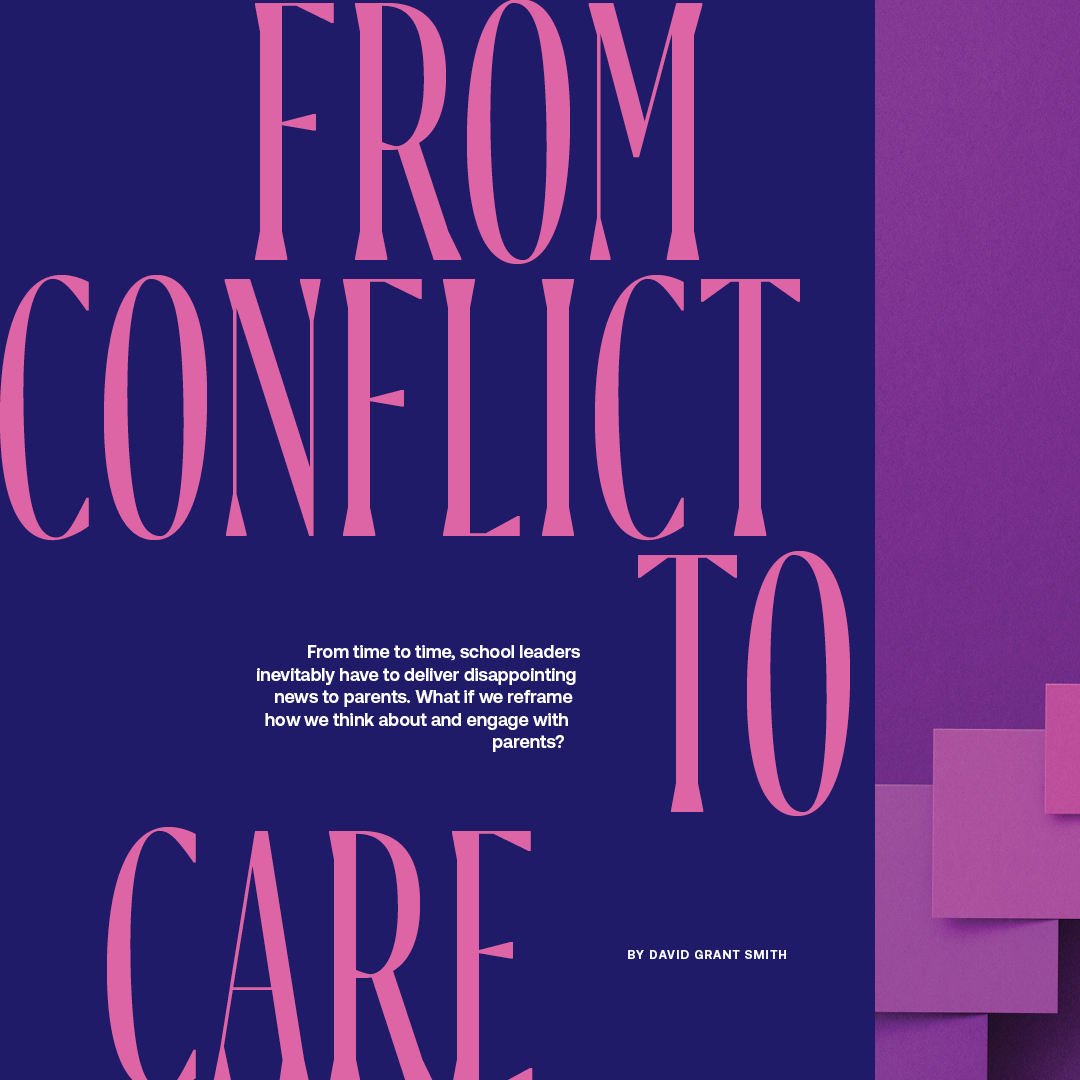 From Conflict to Care magazine spread