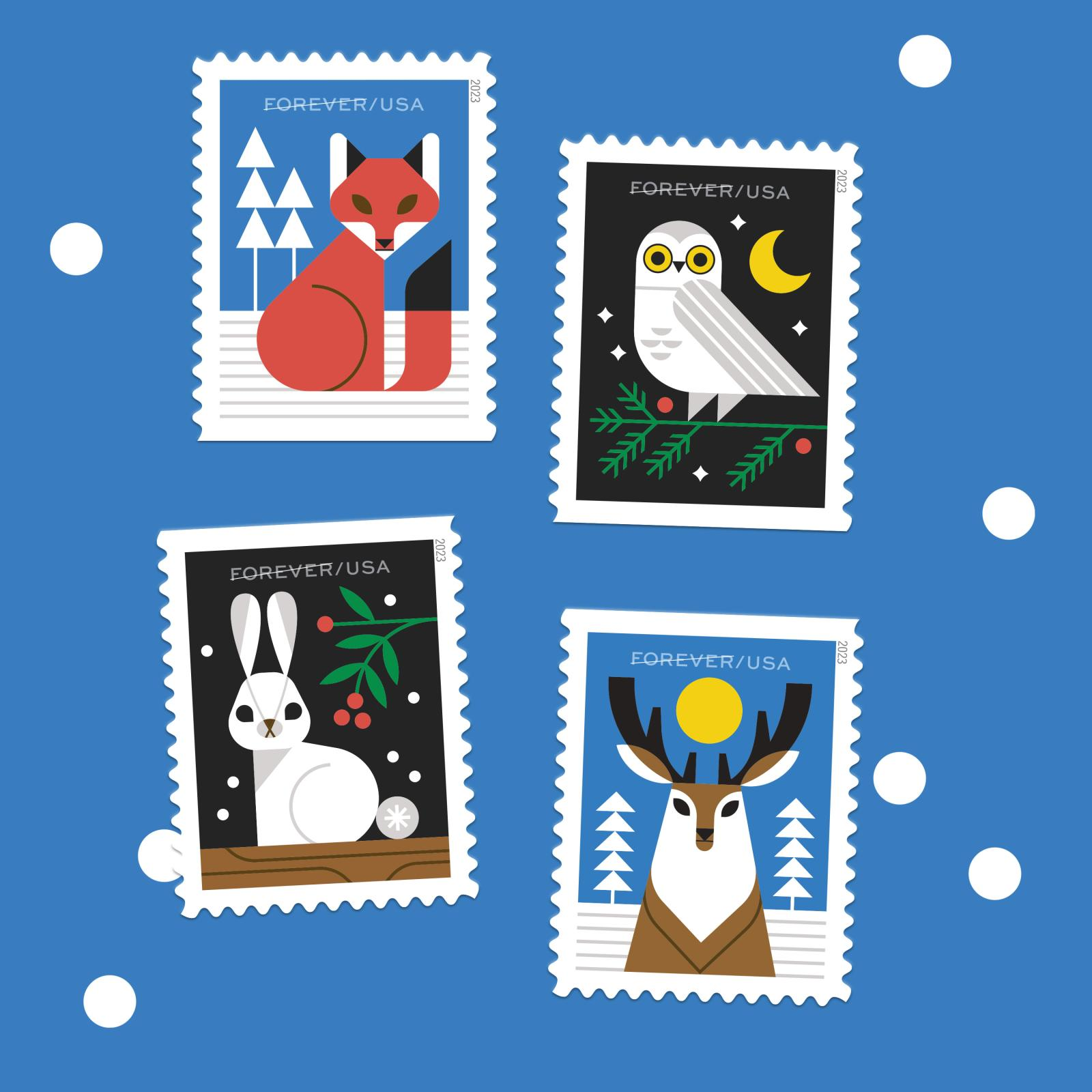 Winter Wonderland stamps