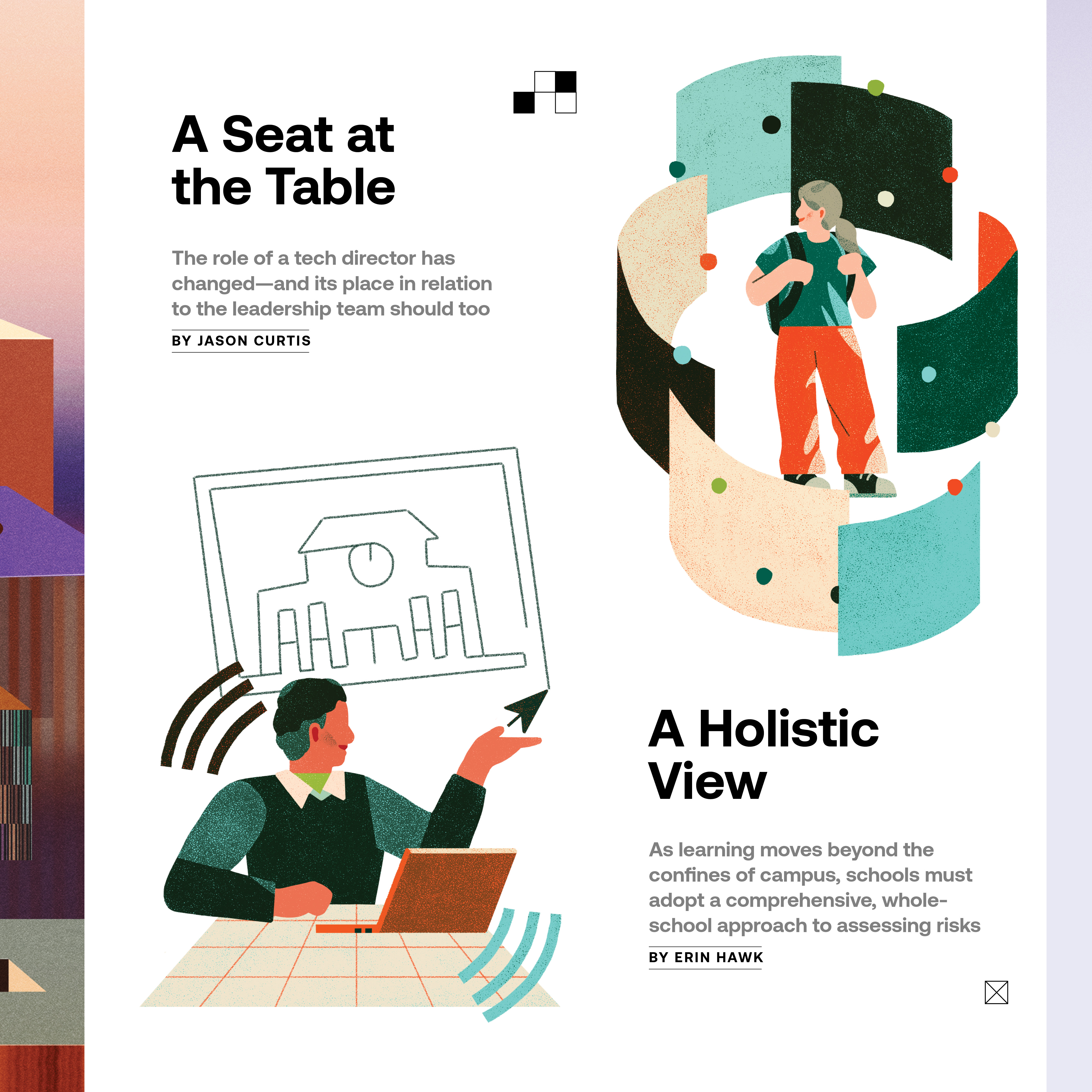 Independent School magazine interior
