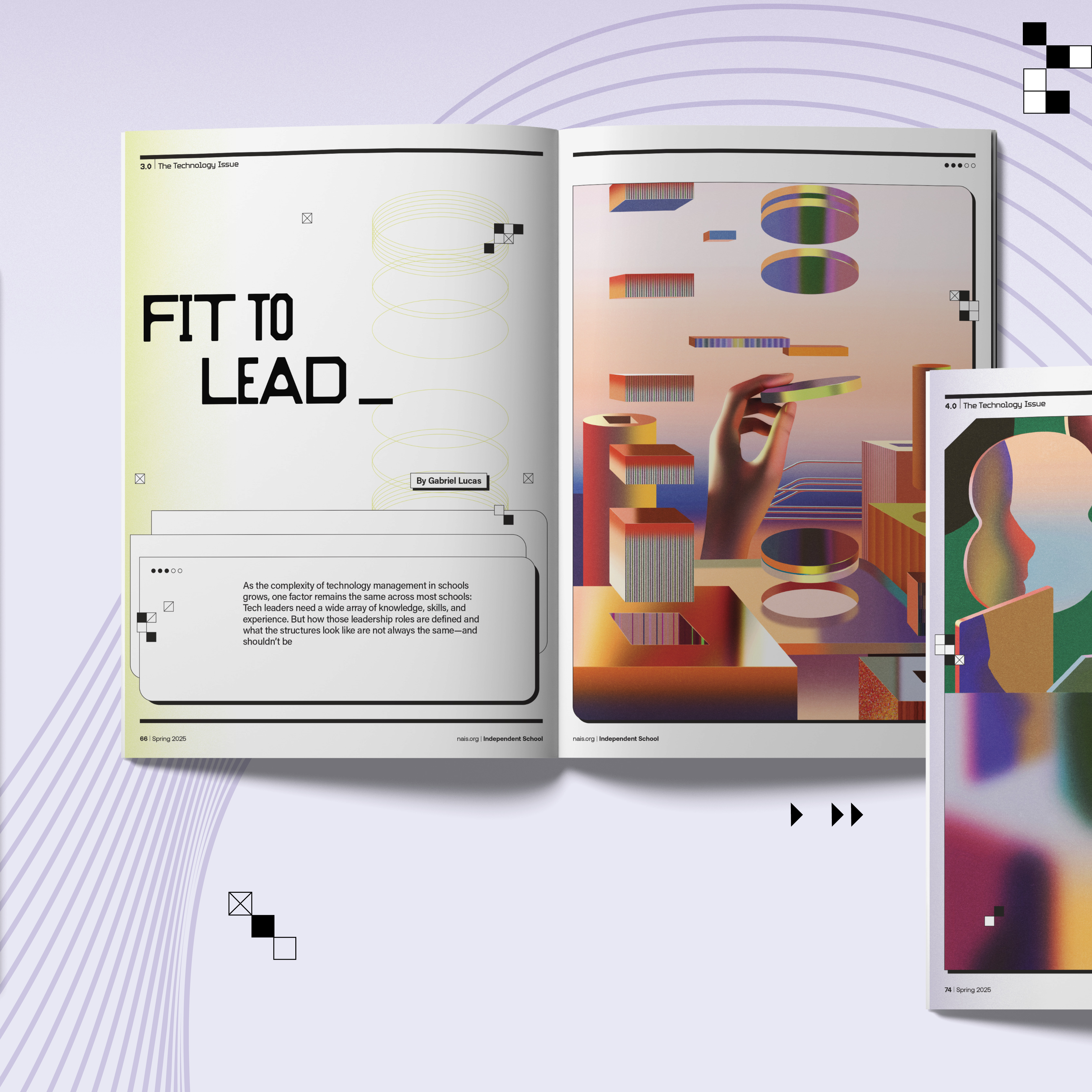 Independent School magazine interior