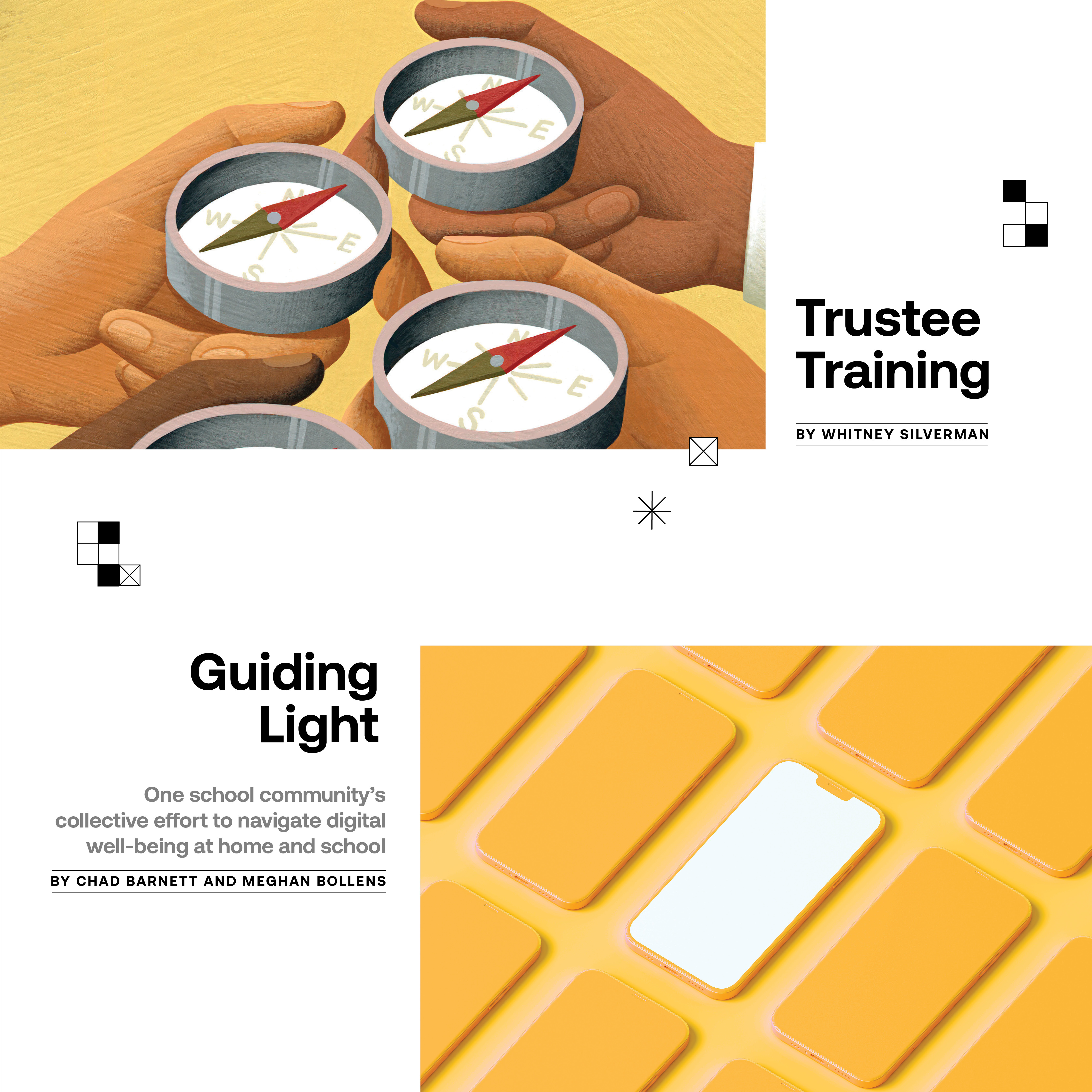 Independent School magazine interior