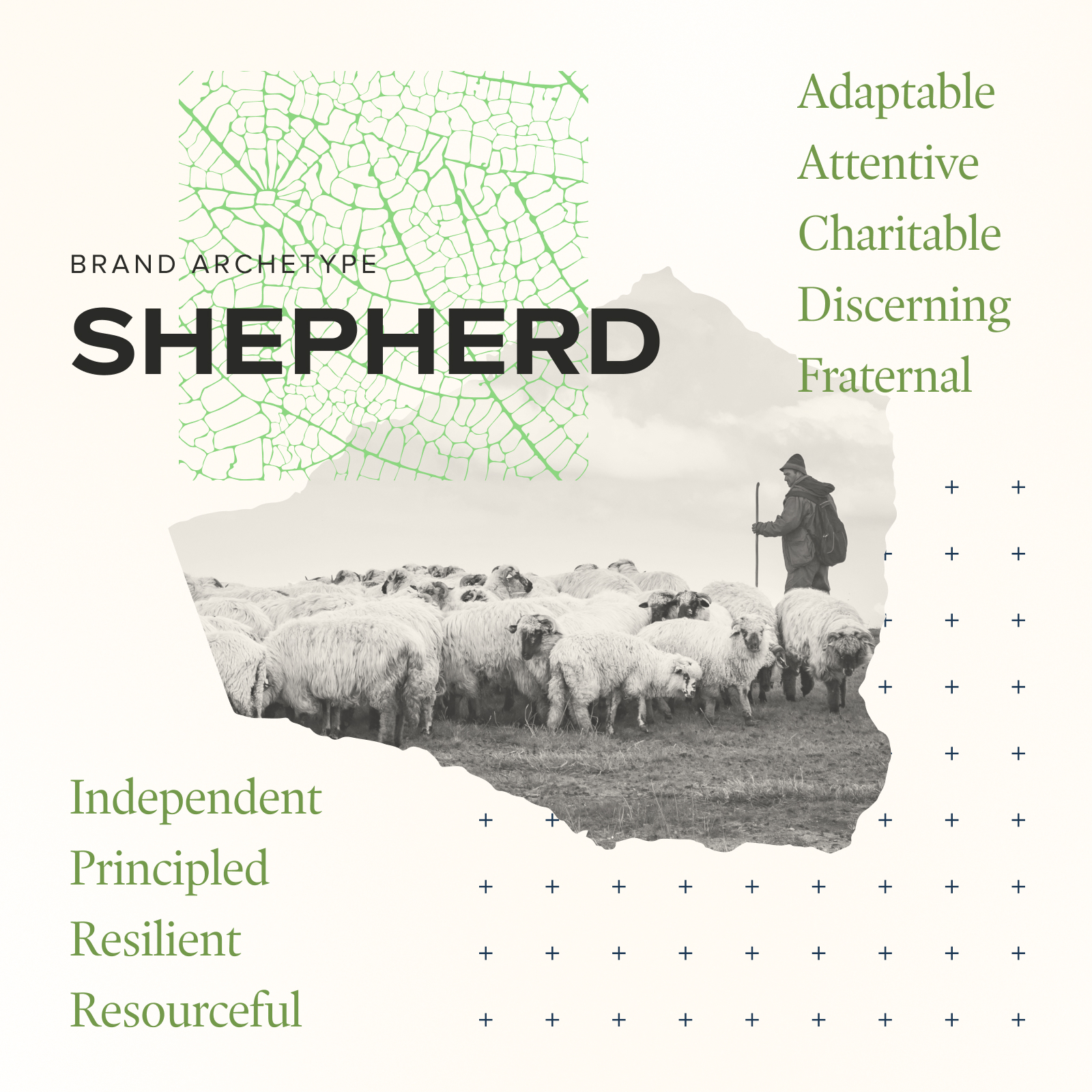 shepherd archetype brand graphic