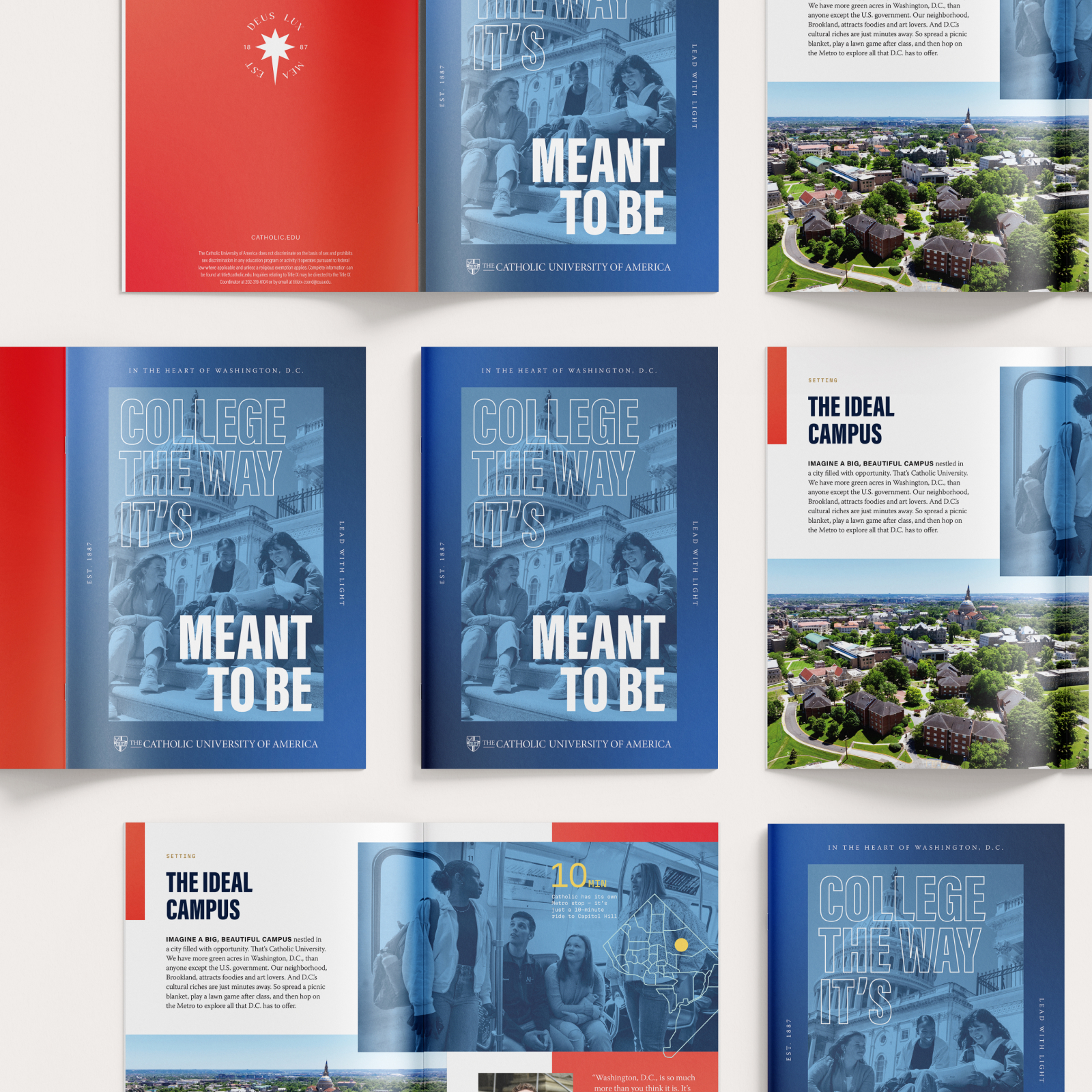 Admissions materials for Catholic University