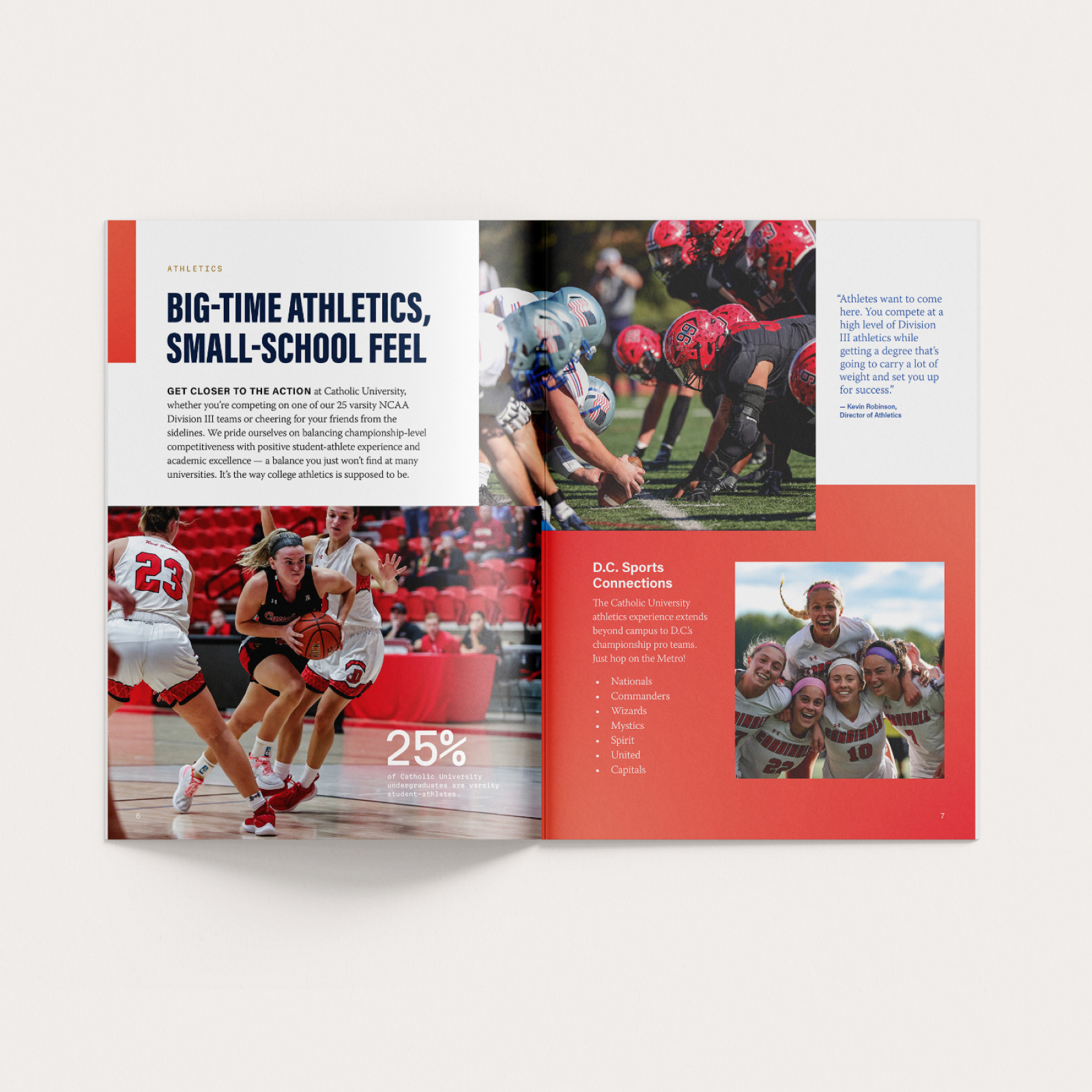 Admissions materials for Catholic University