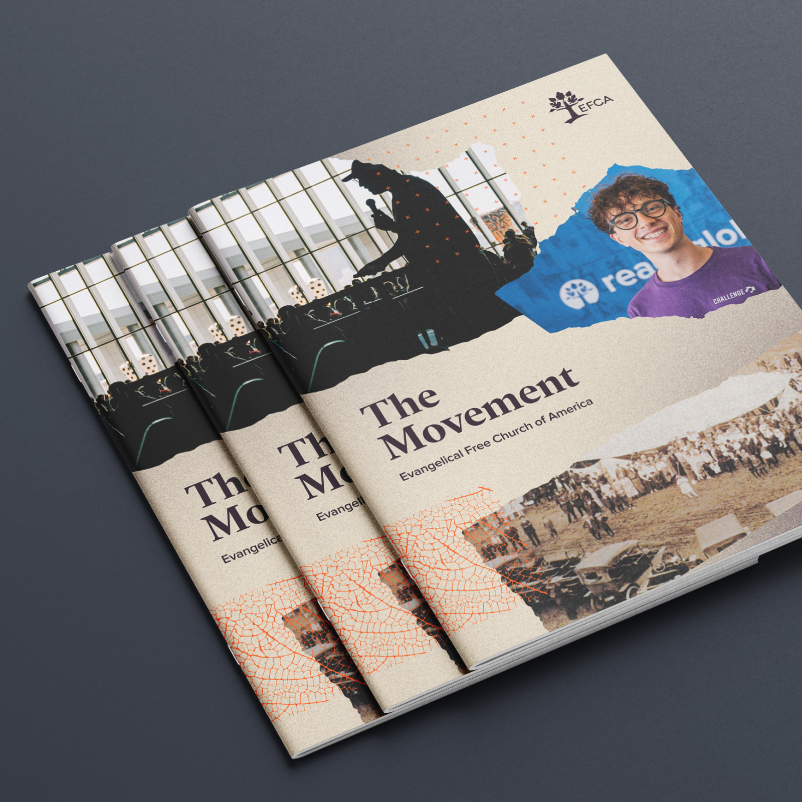 stack of magazines called the movement