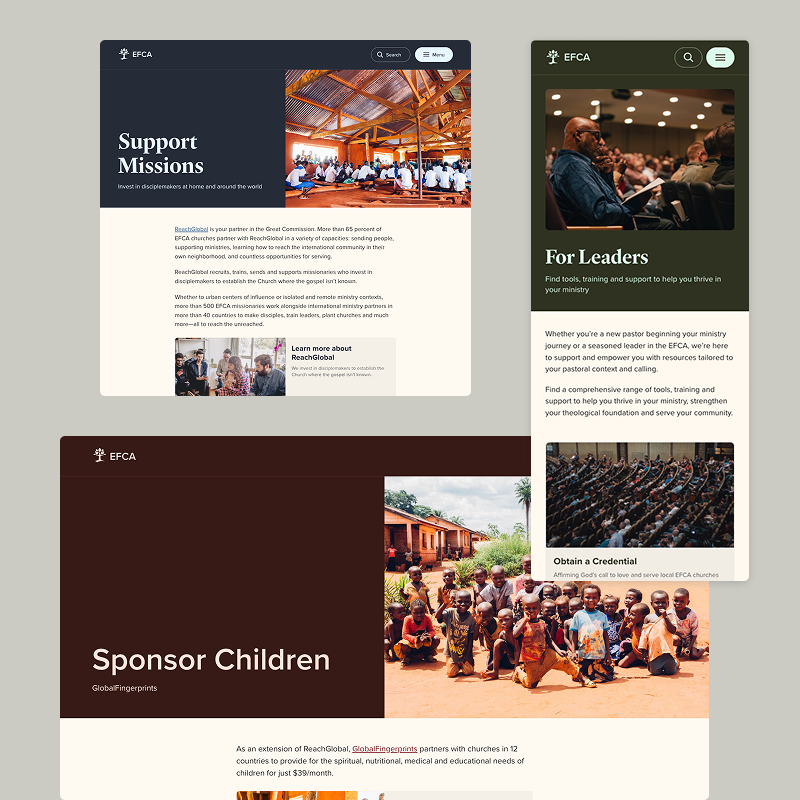 webpage compositions