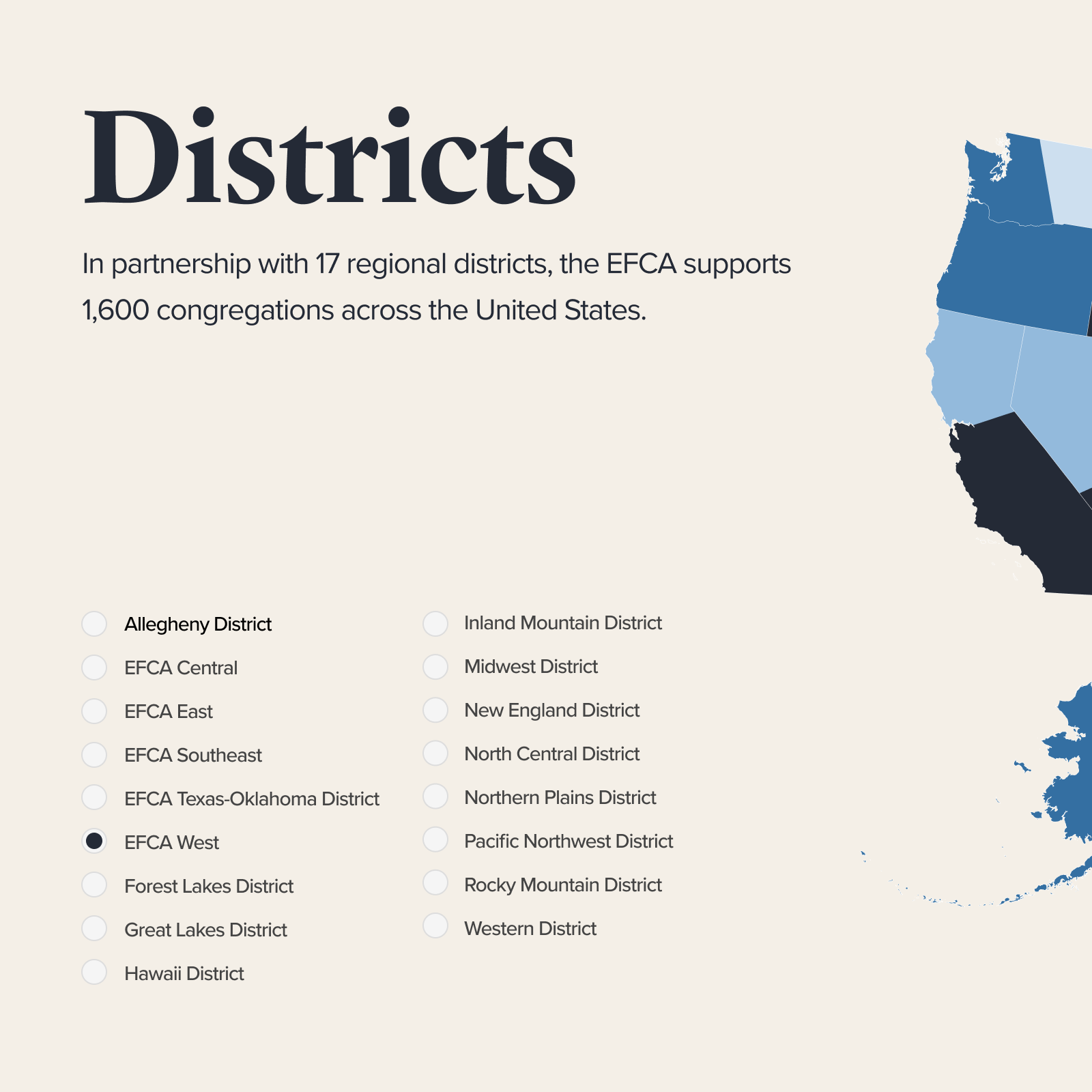 districts list