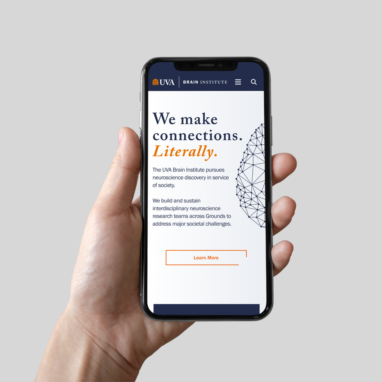 website on phone
