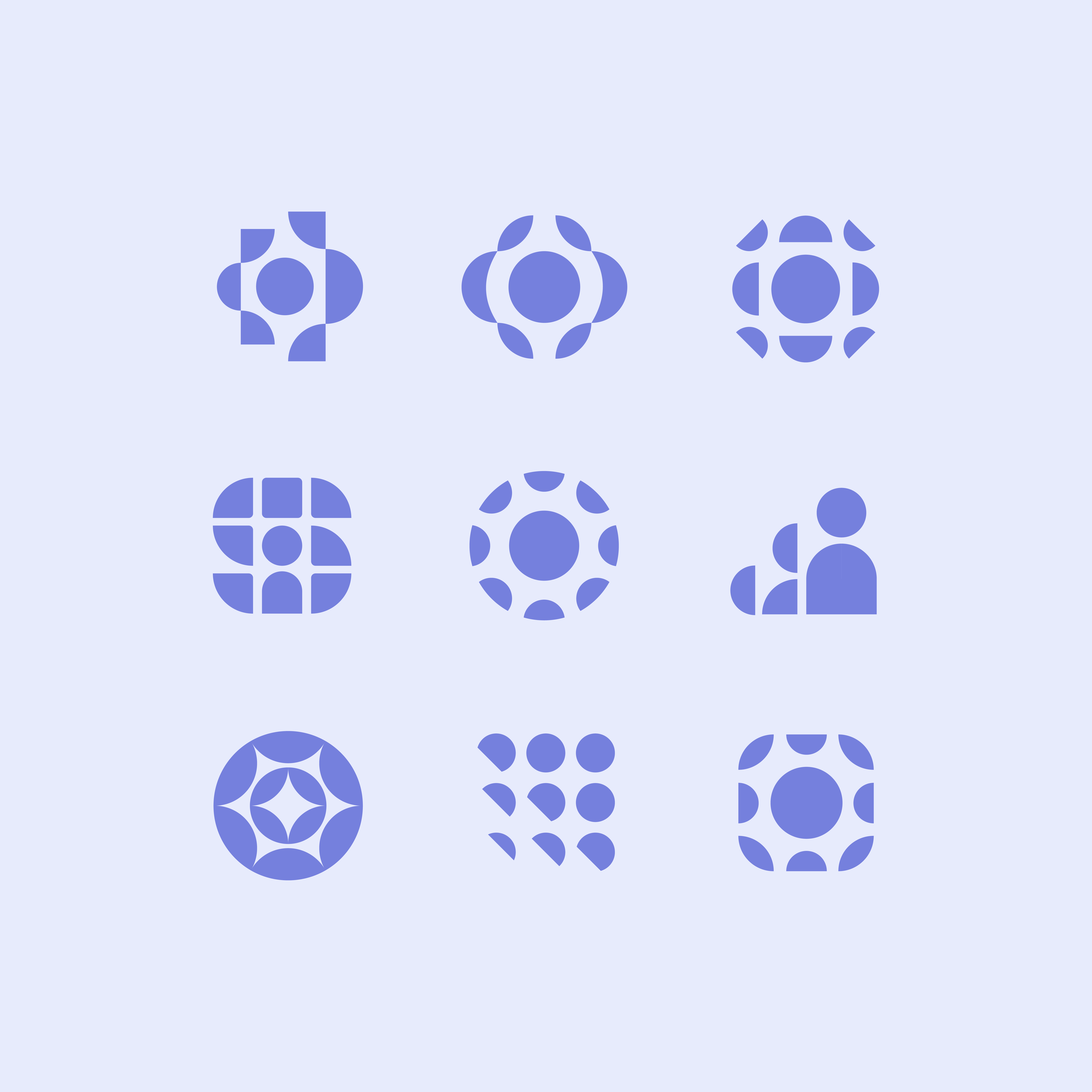 grid of graphics